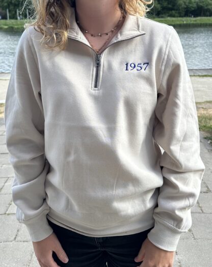 1957 Half-zip khaki